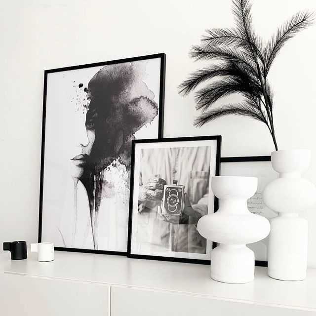 Elegante con blanco y negro